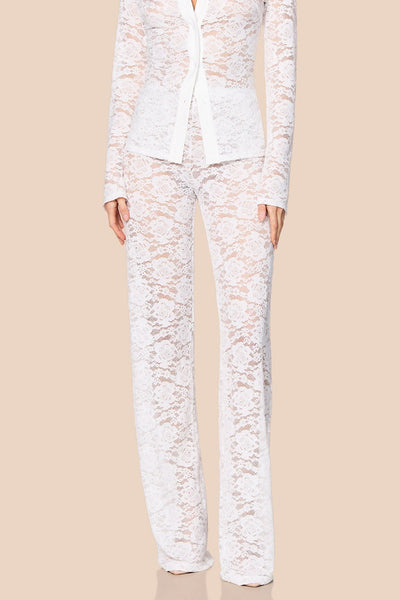 Nookie Lala Pants - White - SHOPJAUS - JAUS