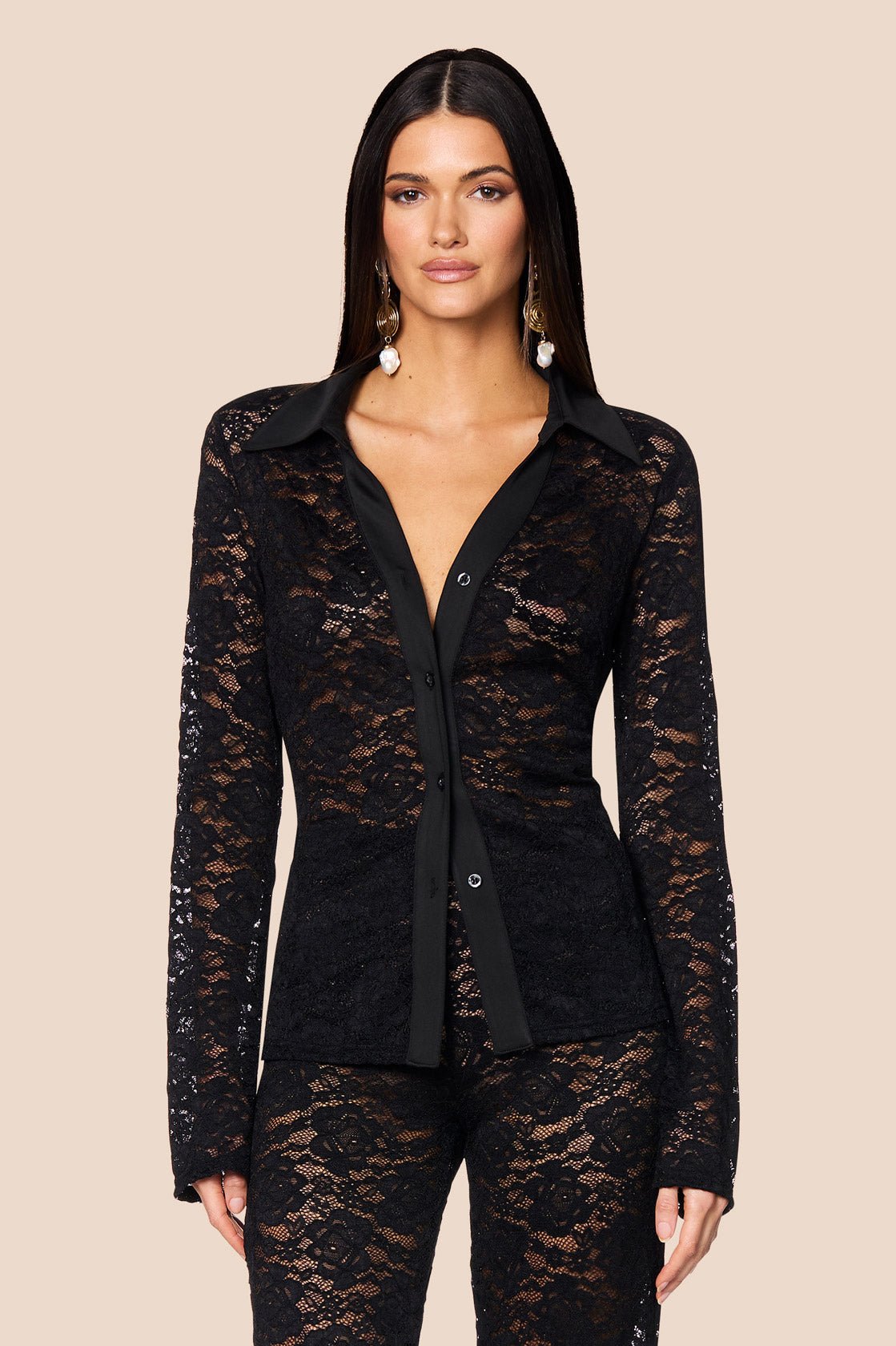 Nookie Lala Shirt - Black - SHOPJAUS - JAUS