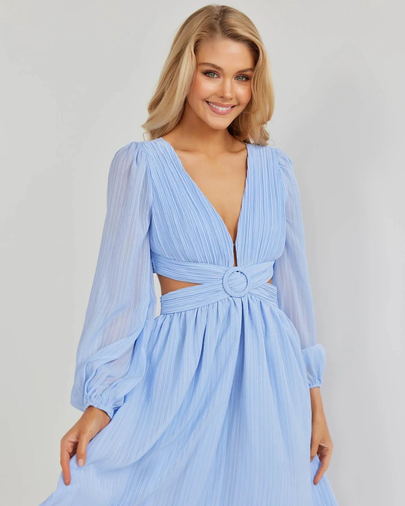 Leilani Dress - Blue - JAUS