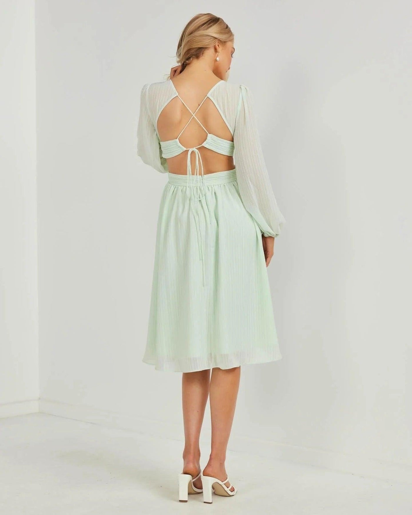 Leilani Dress - Green - JAUS