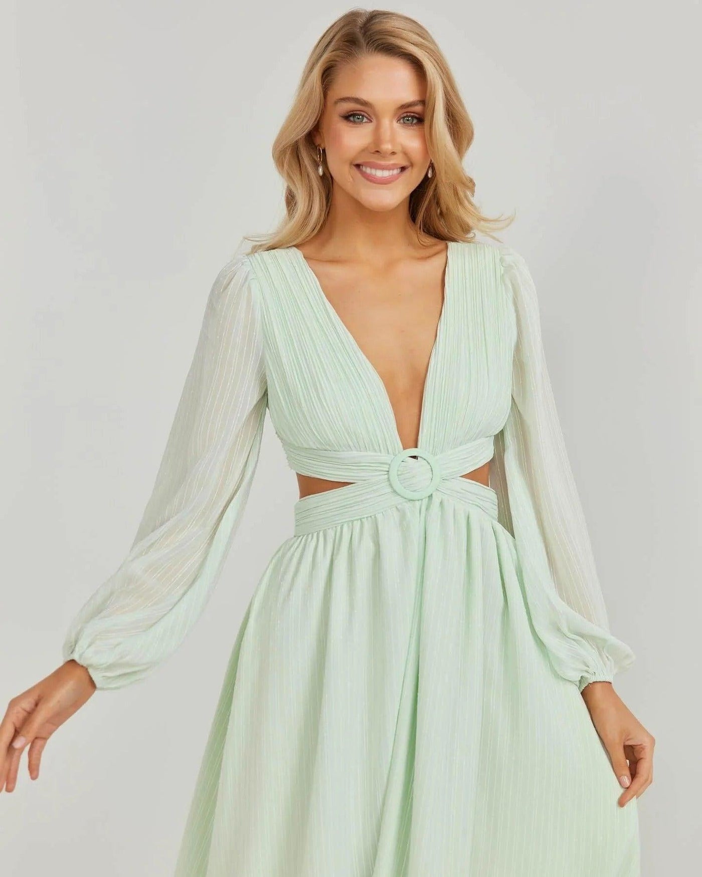 Leilani Dress - Green - JAUS