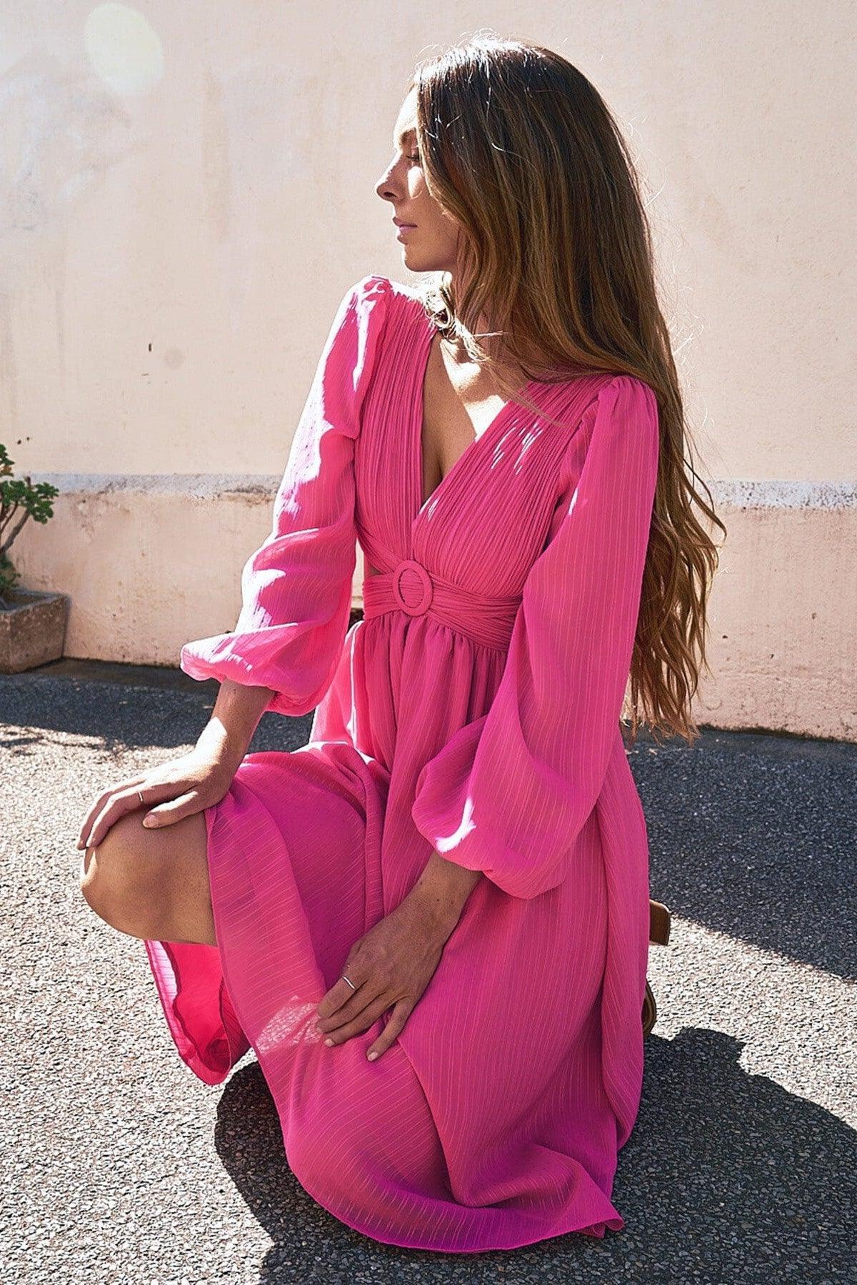 Leilani Dress - Pink - JAUS