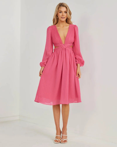 Leilani Dress - Pink - JAUS