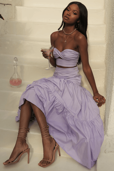 Leilani Maxi Skirt - Lavender - JAUS