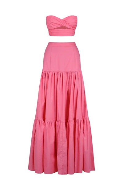 Leilani Maxi Skirt - Pink - JAUS