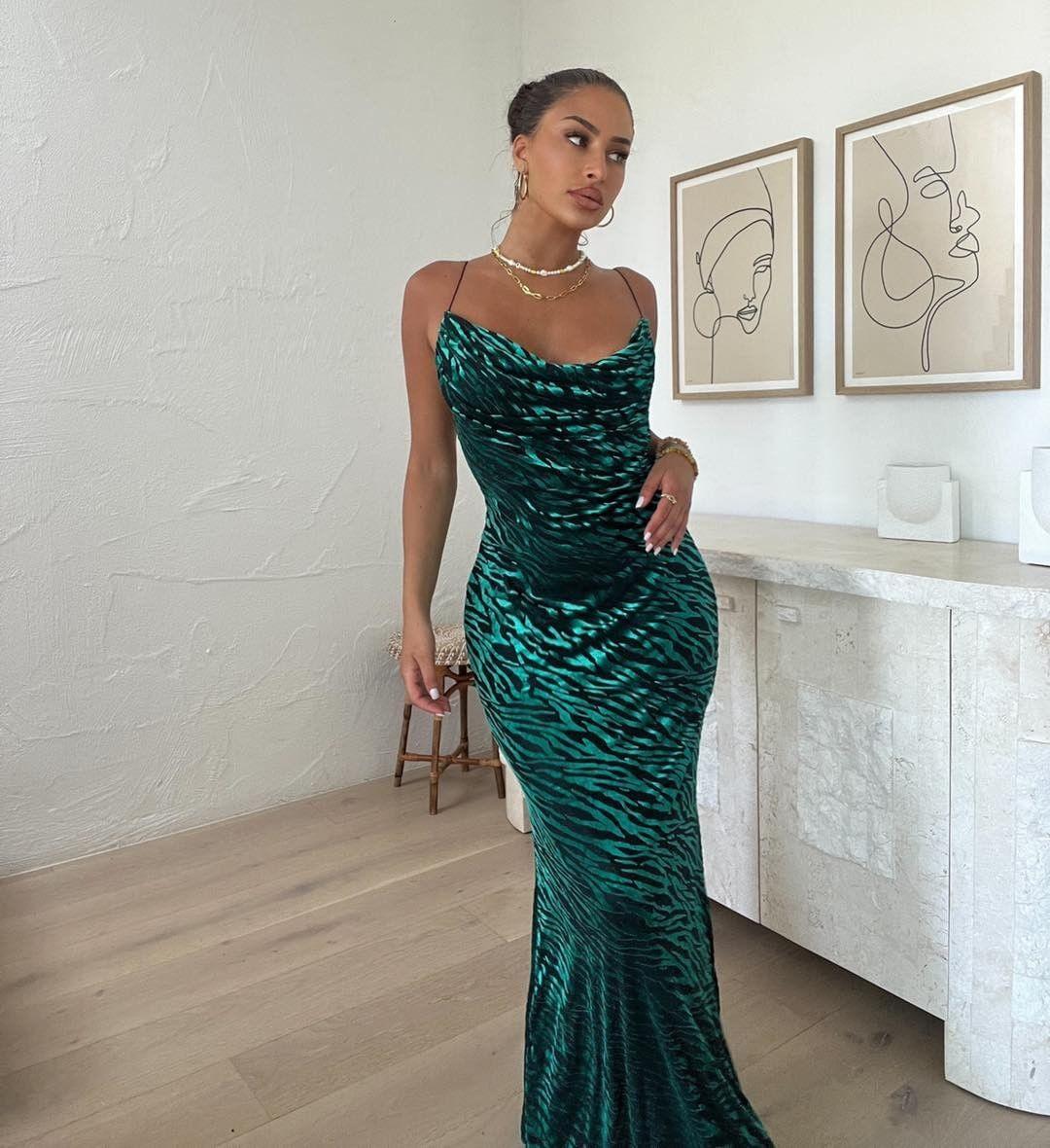 Leony Dress - Emerald - JAUS