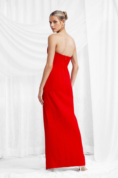 Leyla Dress - Red - JAUS