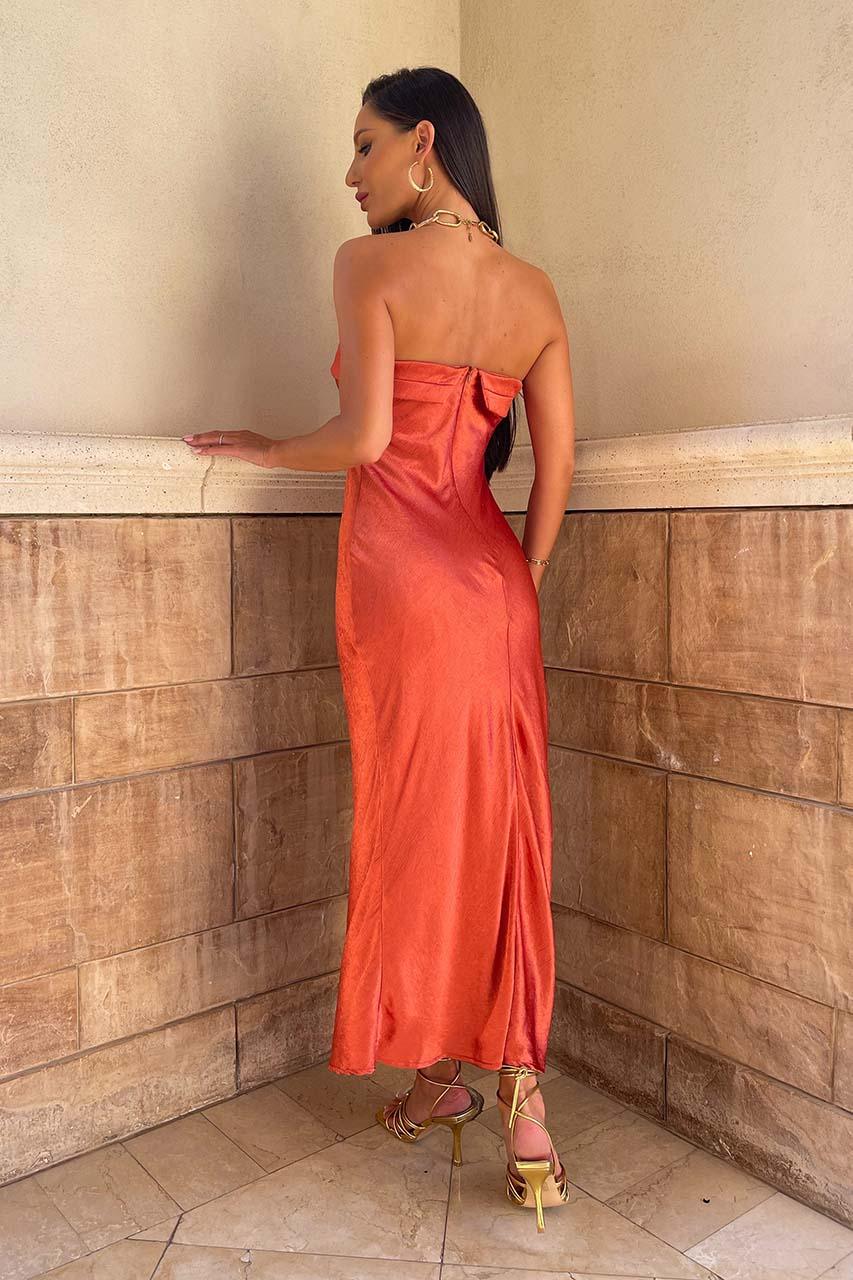 Leyla Slip Dress - Copper - JAUS