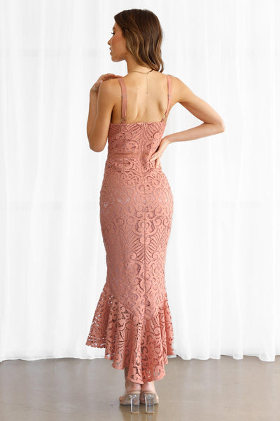 Liana Midi Dress - Mauve - JAUS