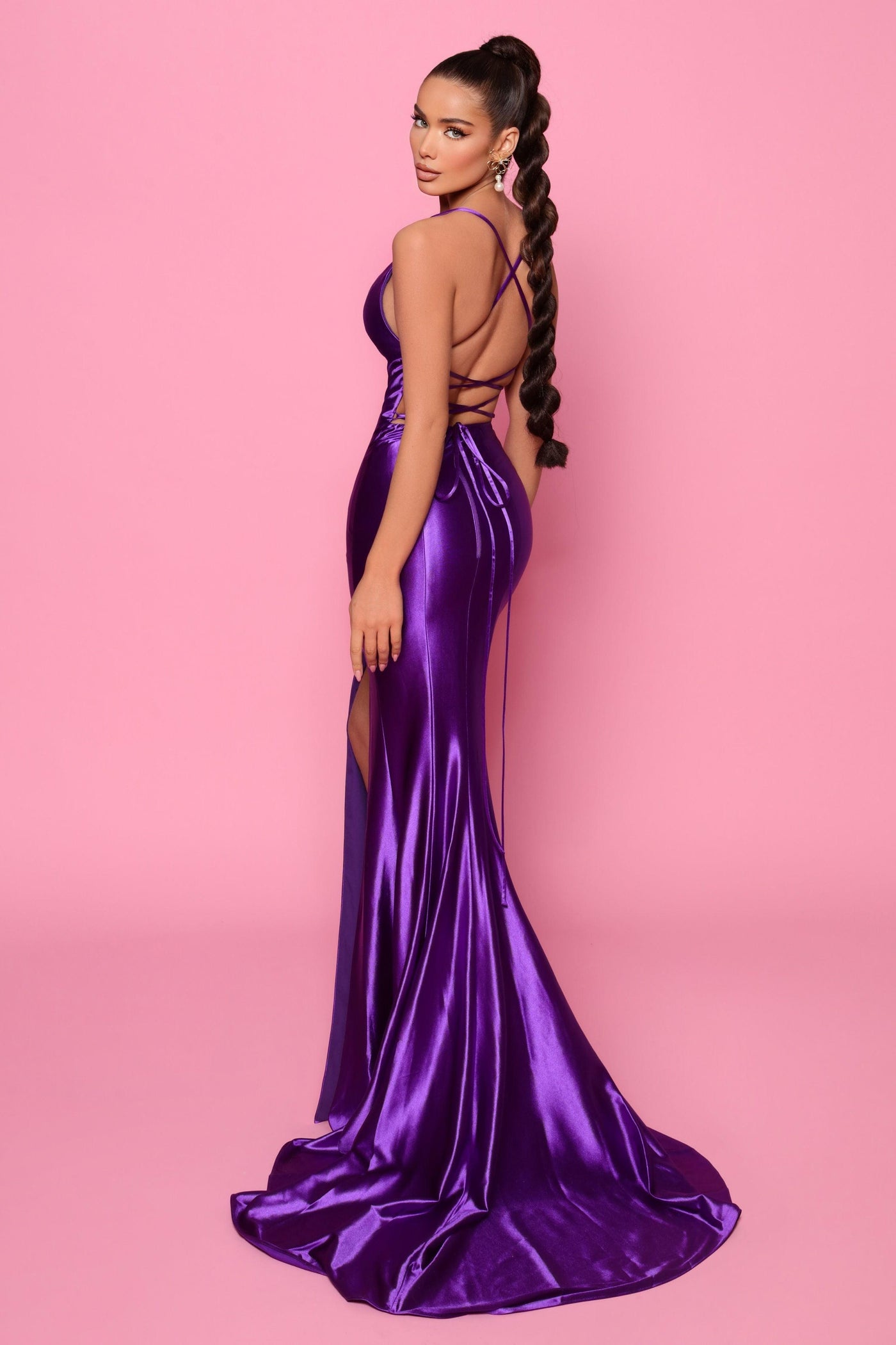 Lidya Dress - Purple - JAUS