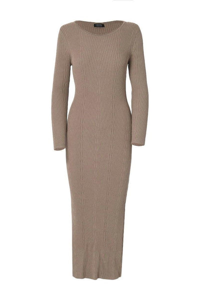 Lisa Knit Dress - Coffee - JAUS