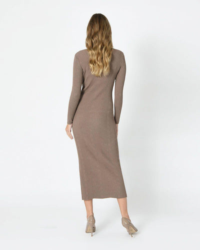 Lisa Knit Dress - Coffee - JAUS
