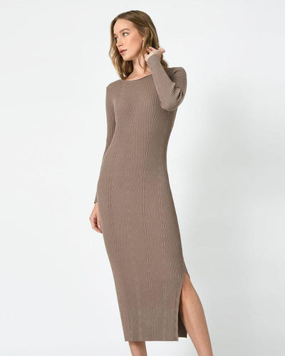 Lisa Knit Dress - Coffee - JAUS
