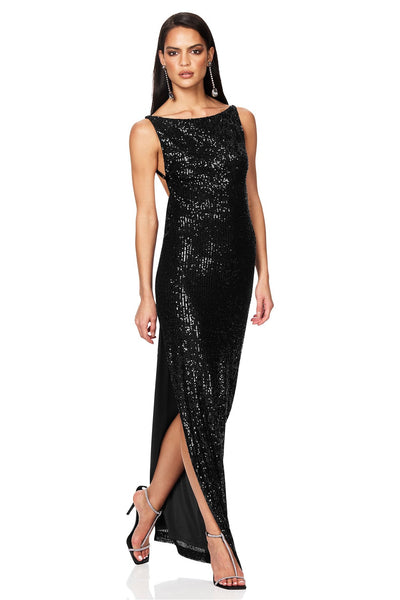 Nookie Lumina Gown - Black - SHOPJAUS - JAUS