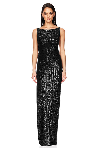 Nookie Lumina Gown - Black - SHOPJAUS - JAUS