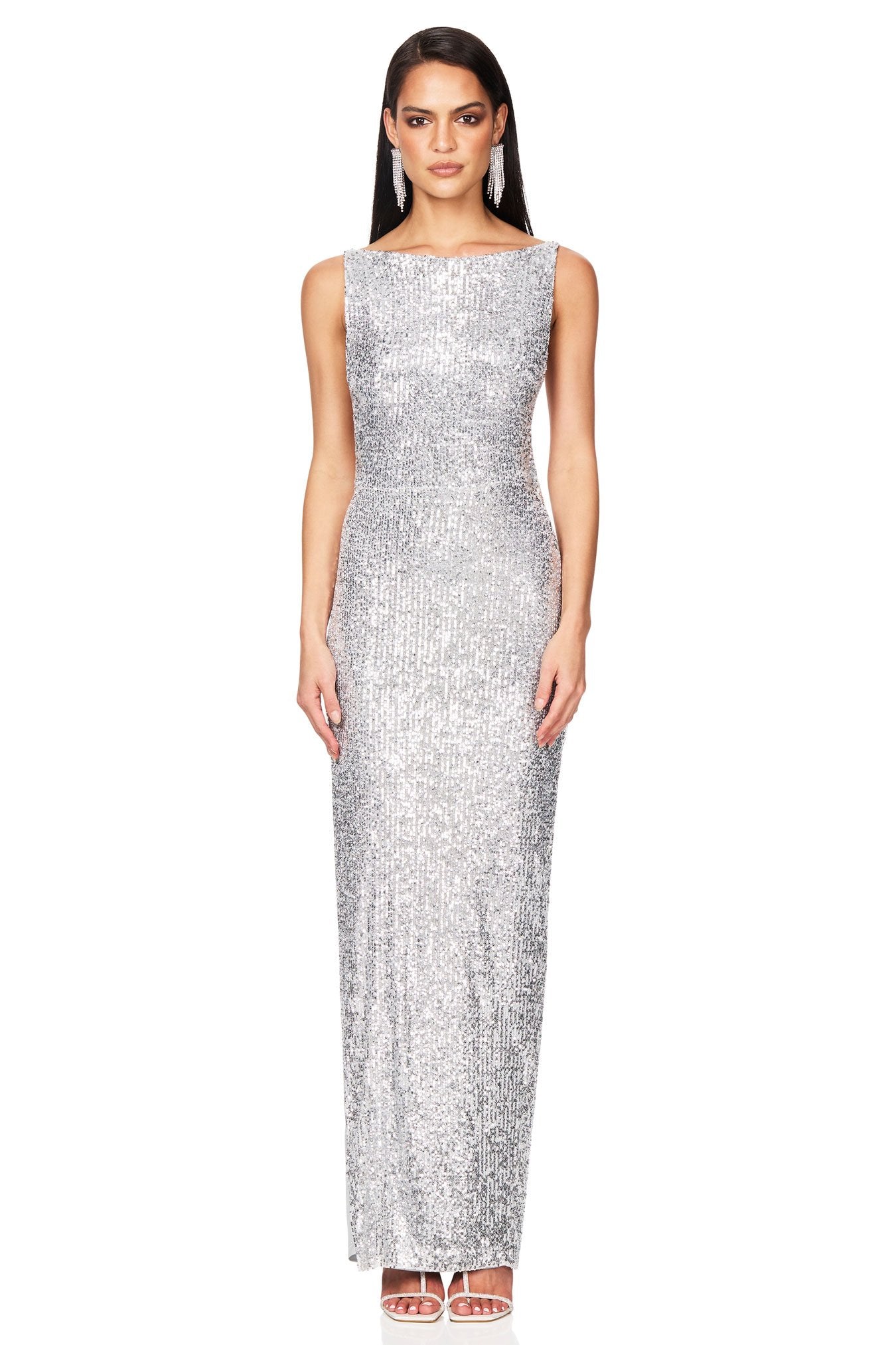 Nookie Lumina Gown - Silver - SHOPJAUS - JAUS