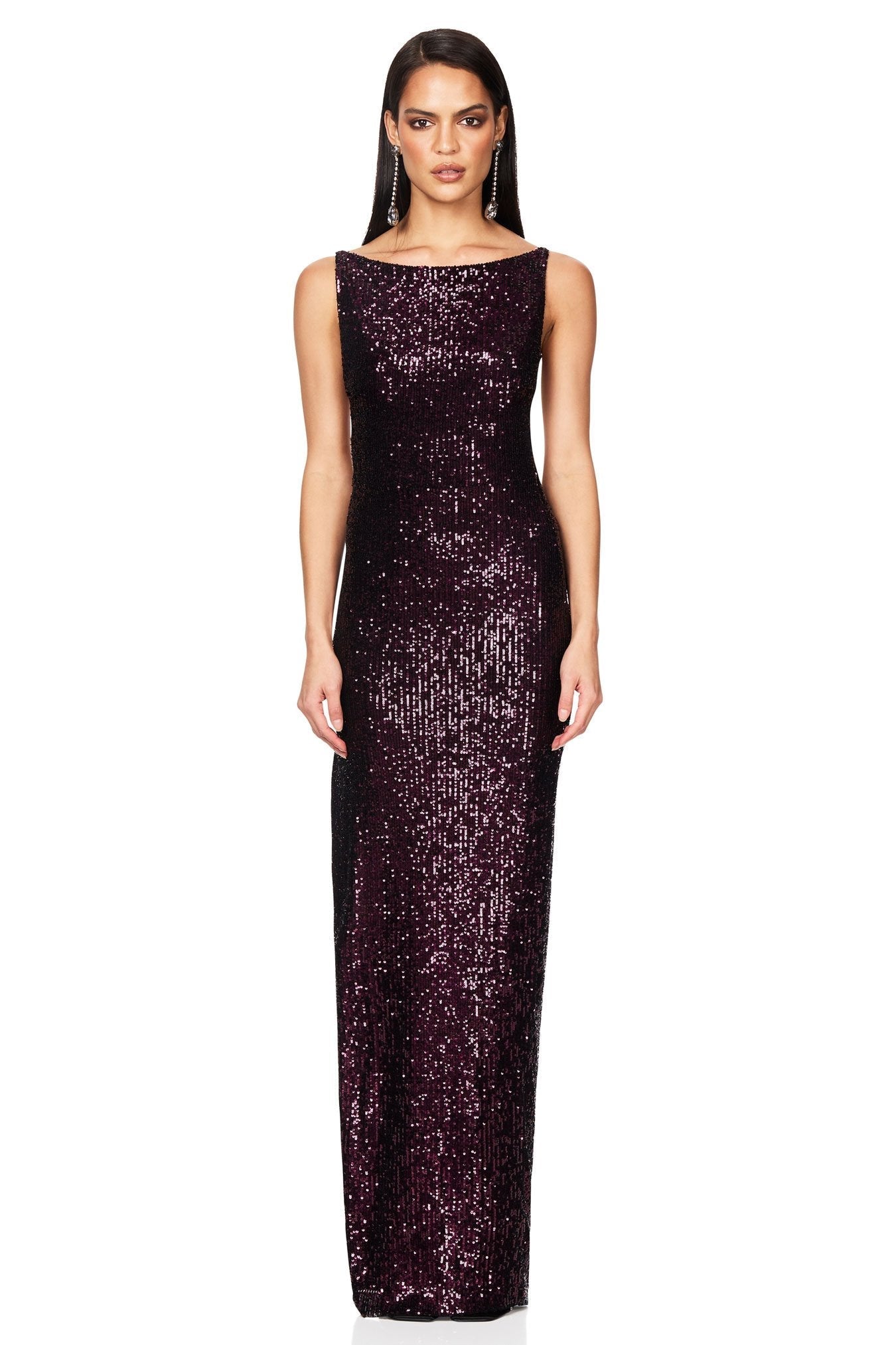 Nookie Lumina Gown - Berry - SHOPJAUS - JAUS