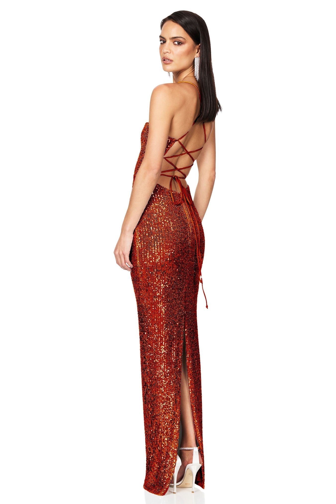 Nookie Lumina Lace Back Gown - Toffee - SHOPJAUS - JAUS