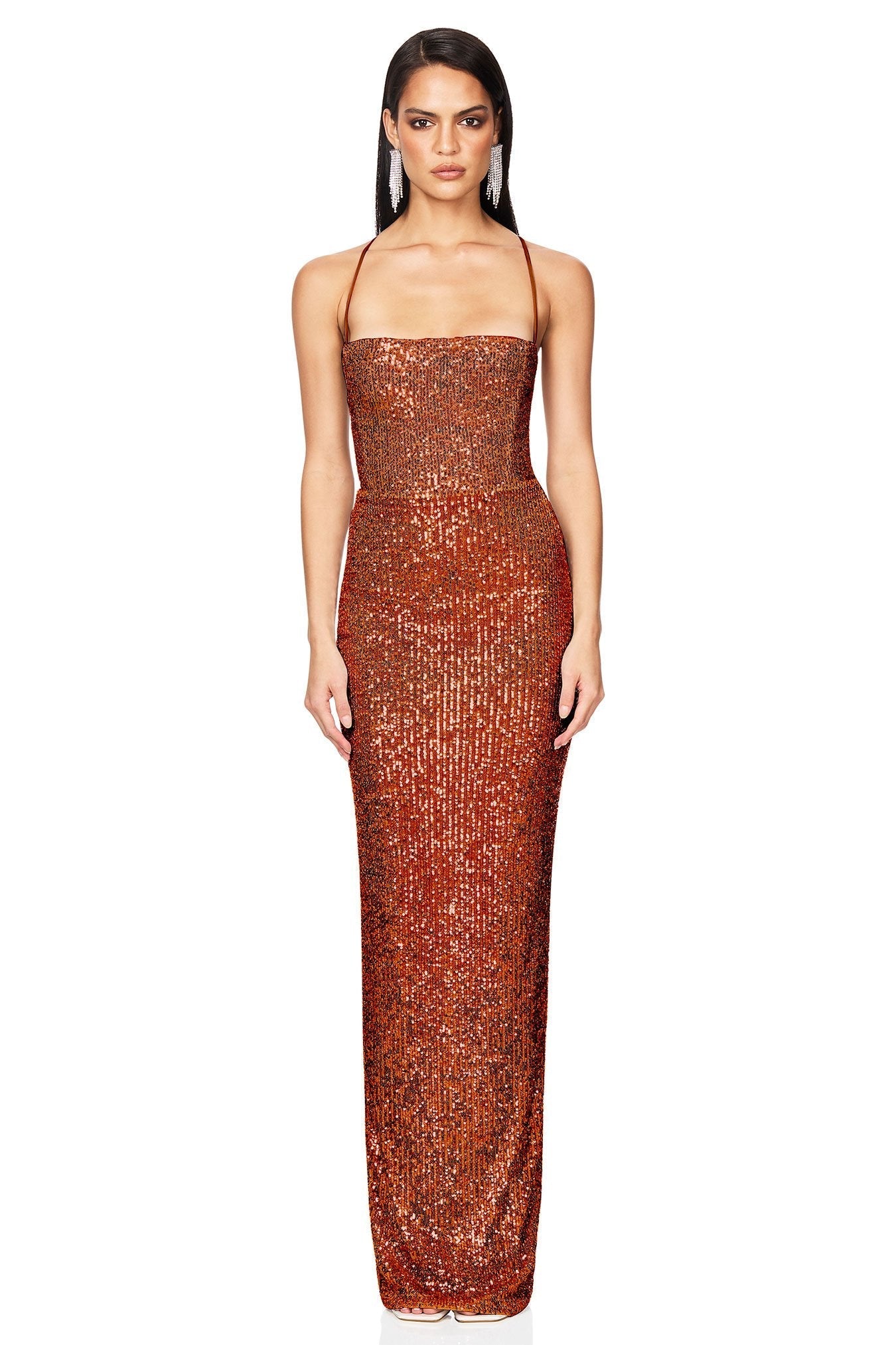Nookie Lumina Lace Back Gown - Toffee - SHOPJAUS - JAUS