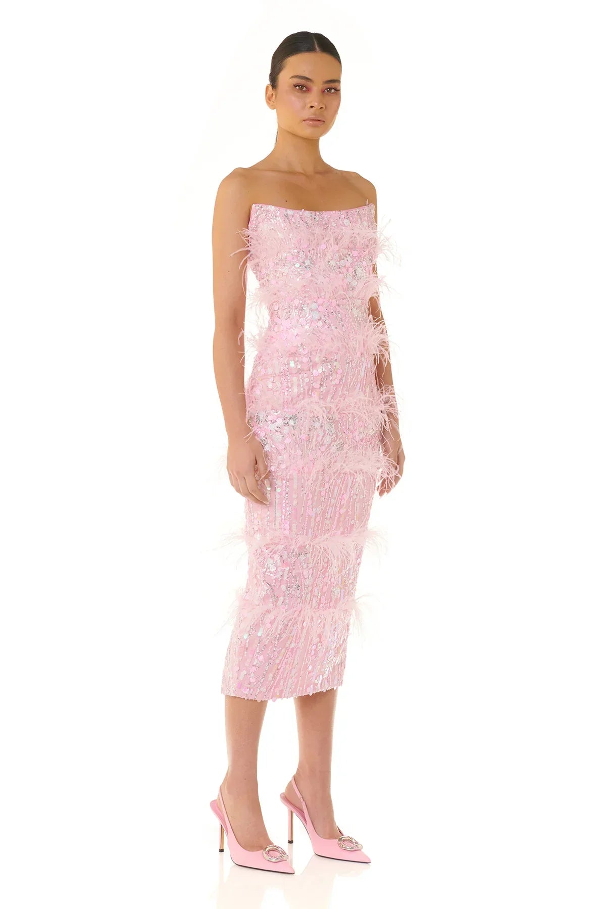 Madelyn Dress - Pink - JAUS