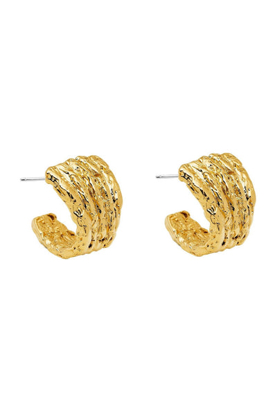 Maple Earrings - 24k Gold Plated - JAUS
