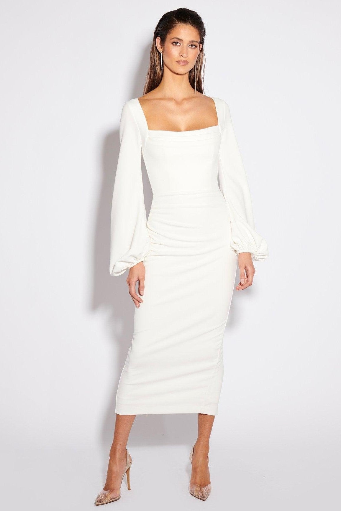 Mariposa Dress - Ivory (PREORDER) - SHOPJAUS - JAUS