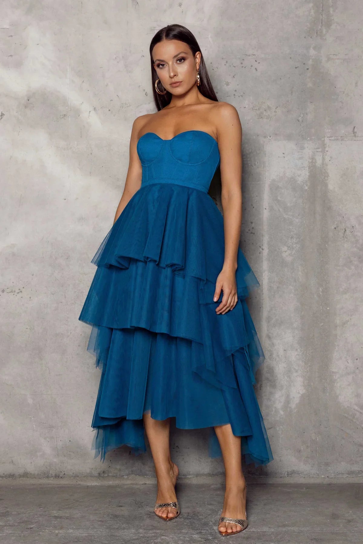 Mason Dress - Teal - JAUS