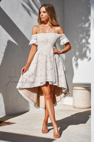 Megan Dress - White - SHOPJAUS - JAUS