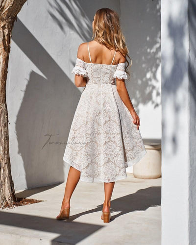 Megan Dress - White - SHOPJAUS - JAUS