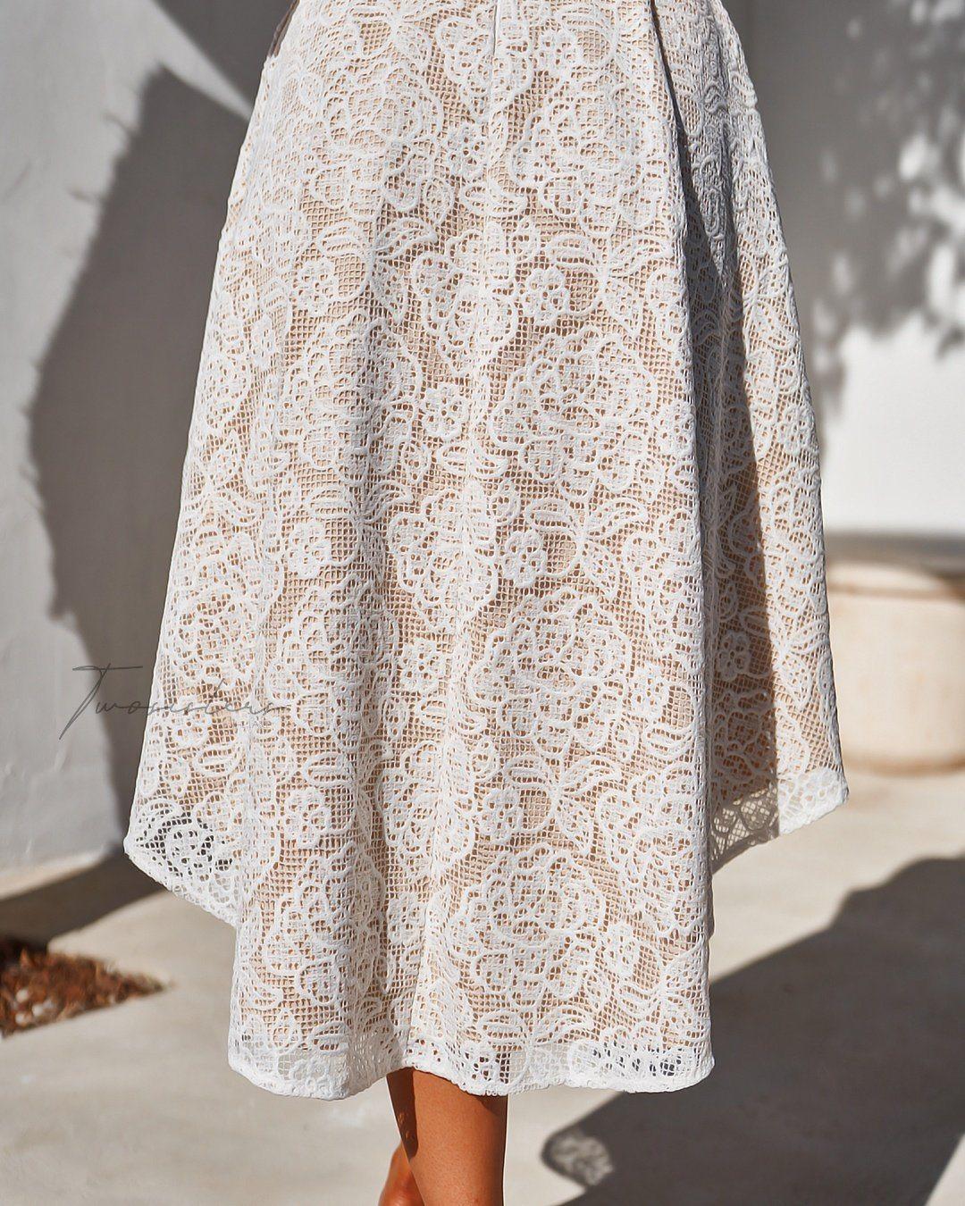 Megan Dress - White - SHOPJAUS - JAUS