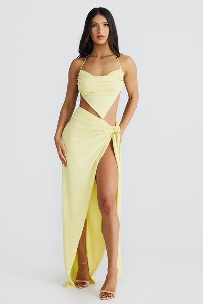 Liana Skirt - Butter Yellow - SHOPJAUS - JAUS