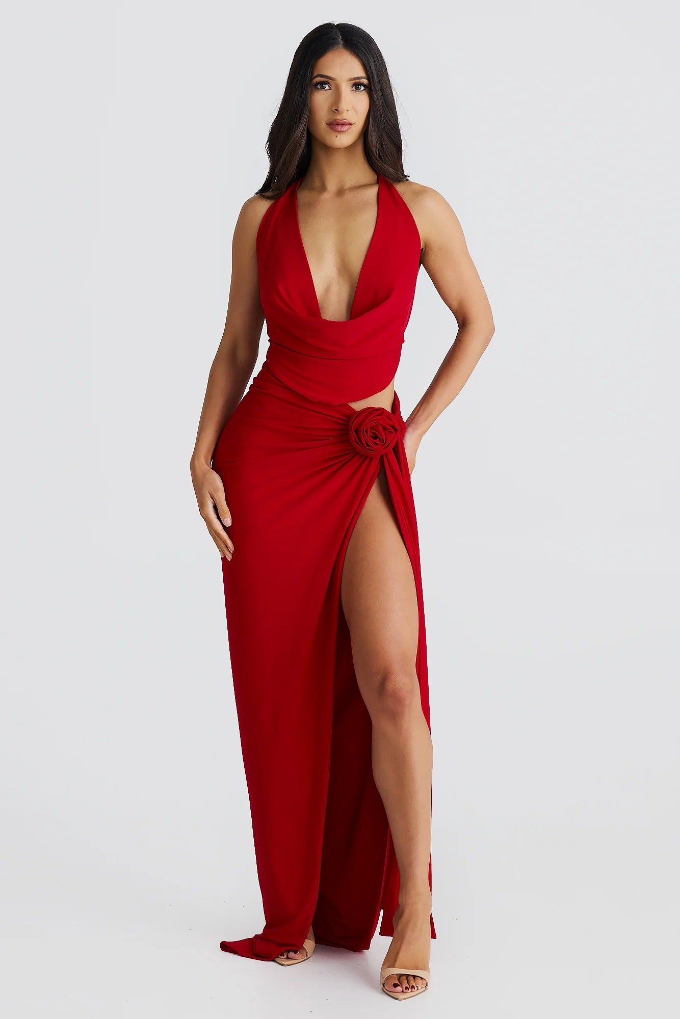 Liana Skirt - Red - SHOPJAUS - JAUS