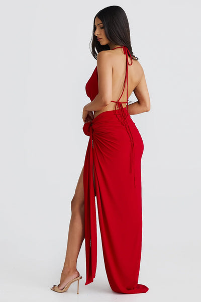 Liana Skirt - Red - SHOPJAUS - JAUS