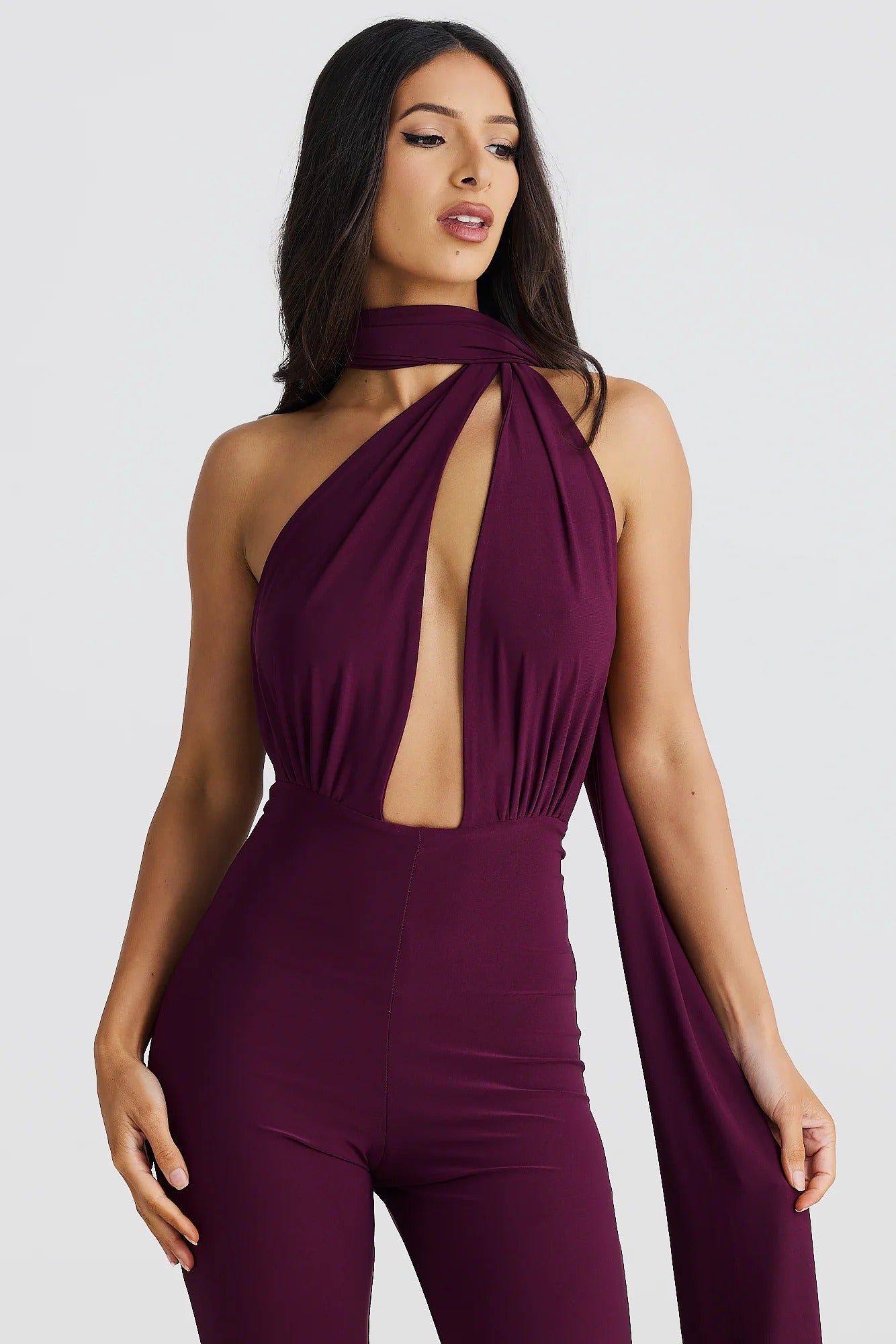 Vera Multi-Way Jumpsuit - Mulberry