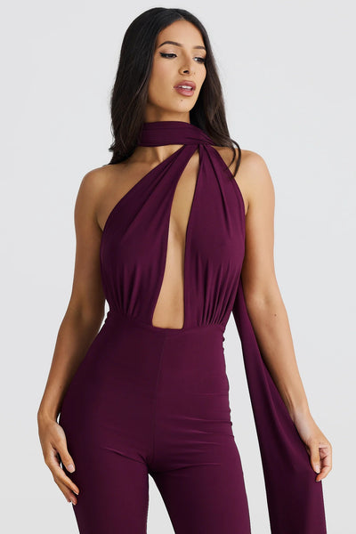 Vera Multi-Way Jumpsuit - Mulberry