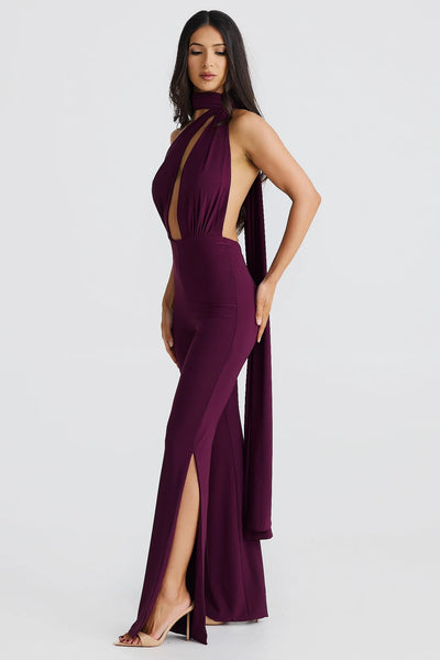 Vera Multi-Way Jumpsuit - Mulberry