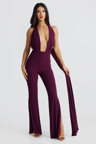 Vera Multi-Way Jumpsuit - Mulberry