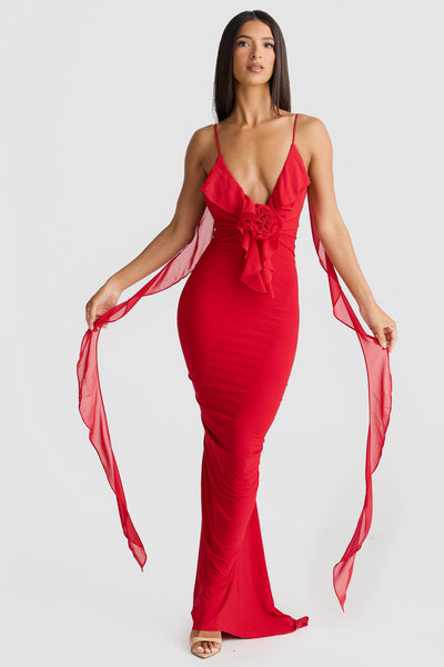 Daniela Dress - Red - SHOPJAUS - JAUS