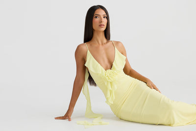 Daniela Dress - Butter Yellow (PREORDER) - SHOPJAUS - JAUS