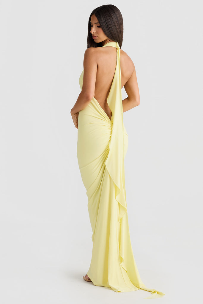 butter yellow backless dress Arabella Dress - Butter Yellow