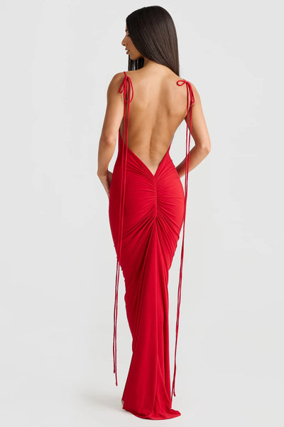 Gia Gown - Red - SHOPJAUS - JAUS