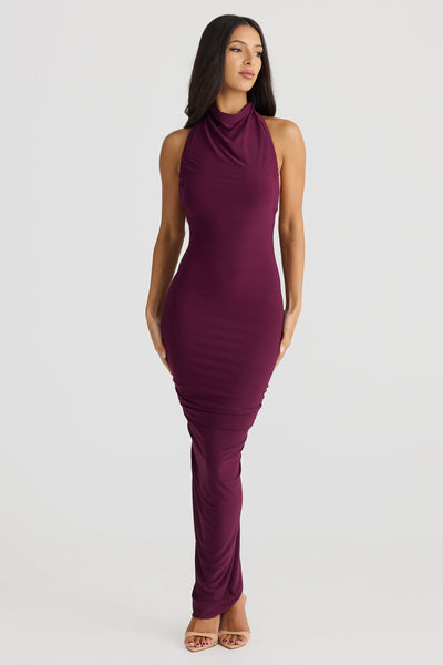 Chloe Dress - Mulberry - SHOPJAUS - JAUS