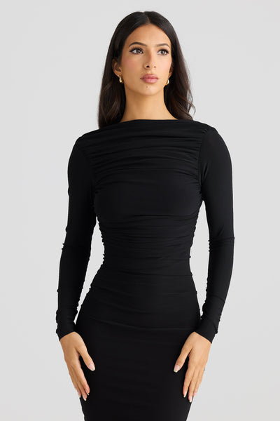 Evelyn Dress - Black - SHOPJAUS - JAUS