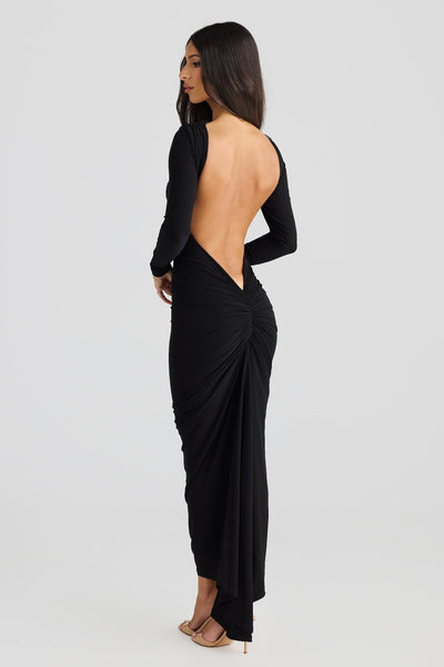 Evelyn Dress - Black - SHOPJAUS - JAUS
