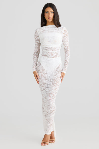 Amara Dress - White - SHOPJAUS - JAUS