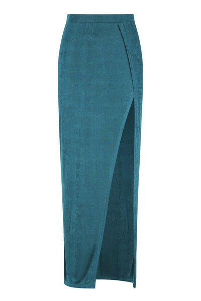 Melania Maxi Skirt - Emerald Green - JAUS