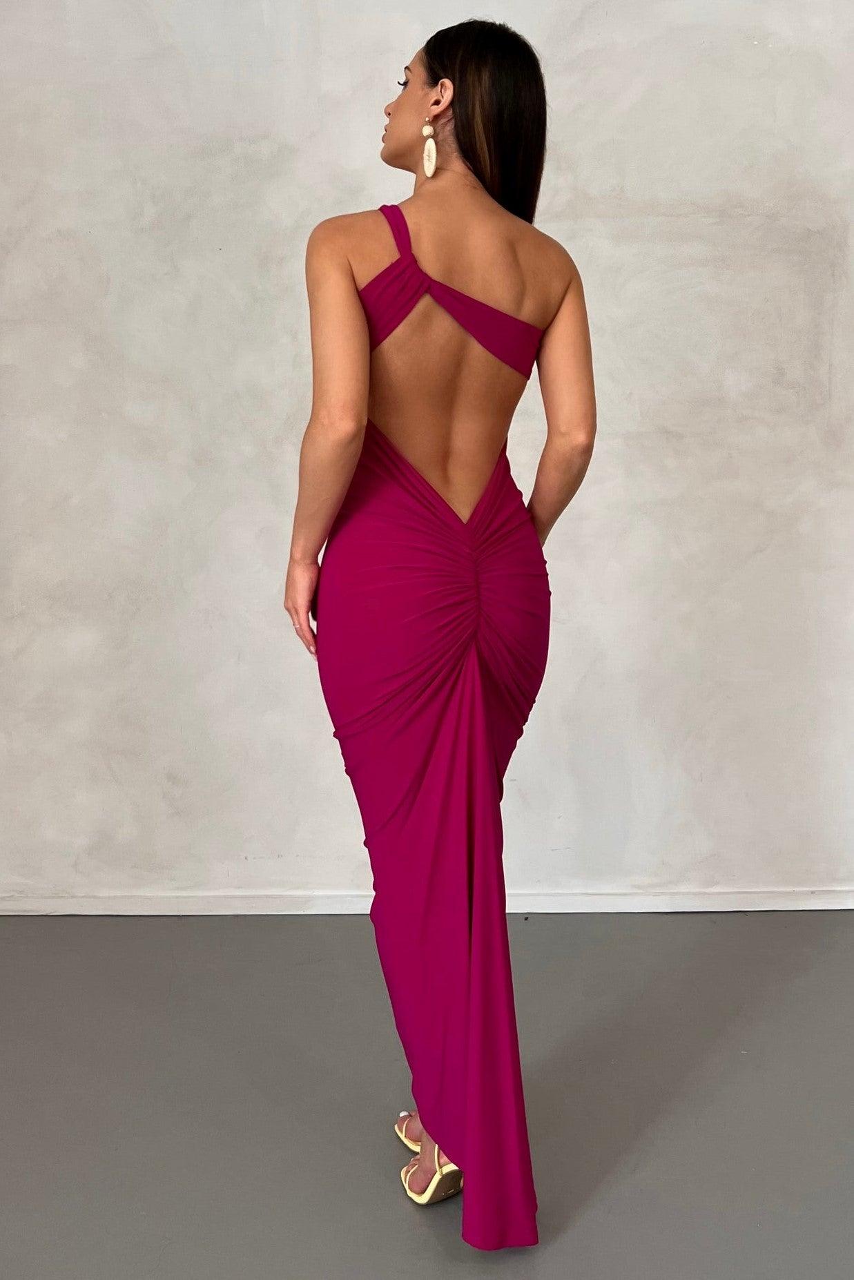 Melina Dress - Berry - JAUS