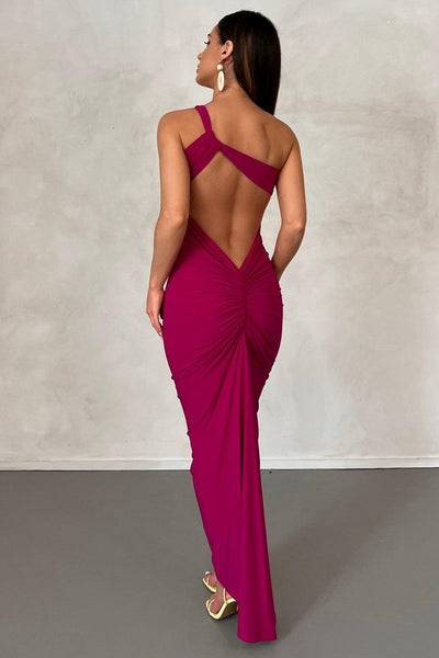 Melina Dress - Berry - JAUS