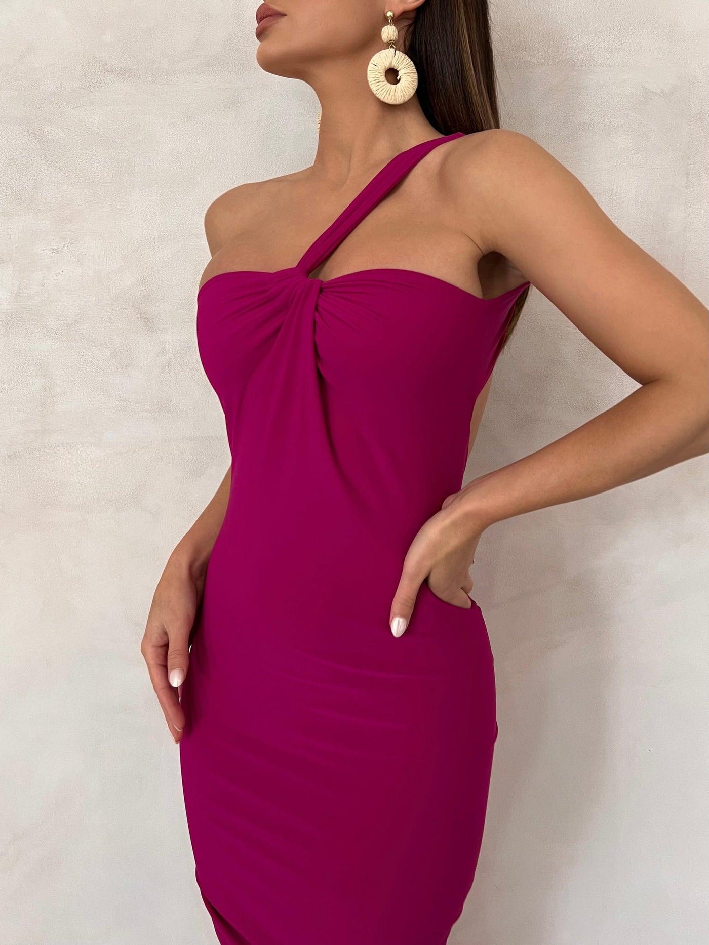 Melina Dress - Berry - JAUS