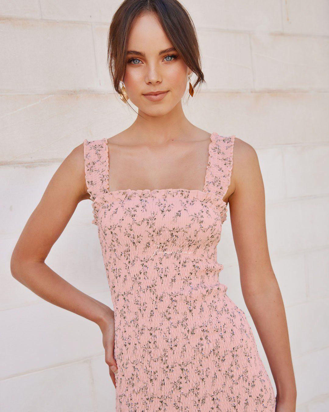 Mellie Dress - Pink Floral - JAUS